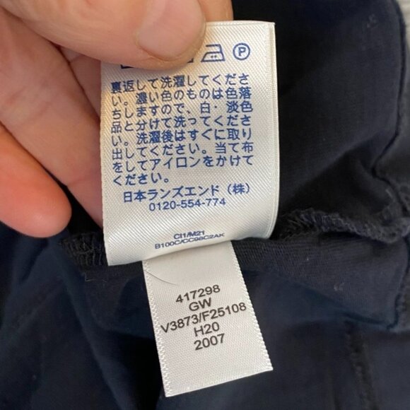 Lands End Men's Shirt Large 42-44 Black Long-Sleeve Super-T Mock Turtleneck Cott - Picture 8 of 10